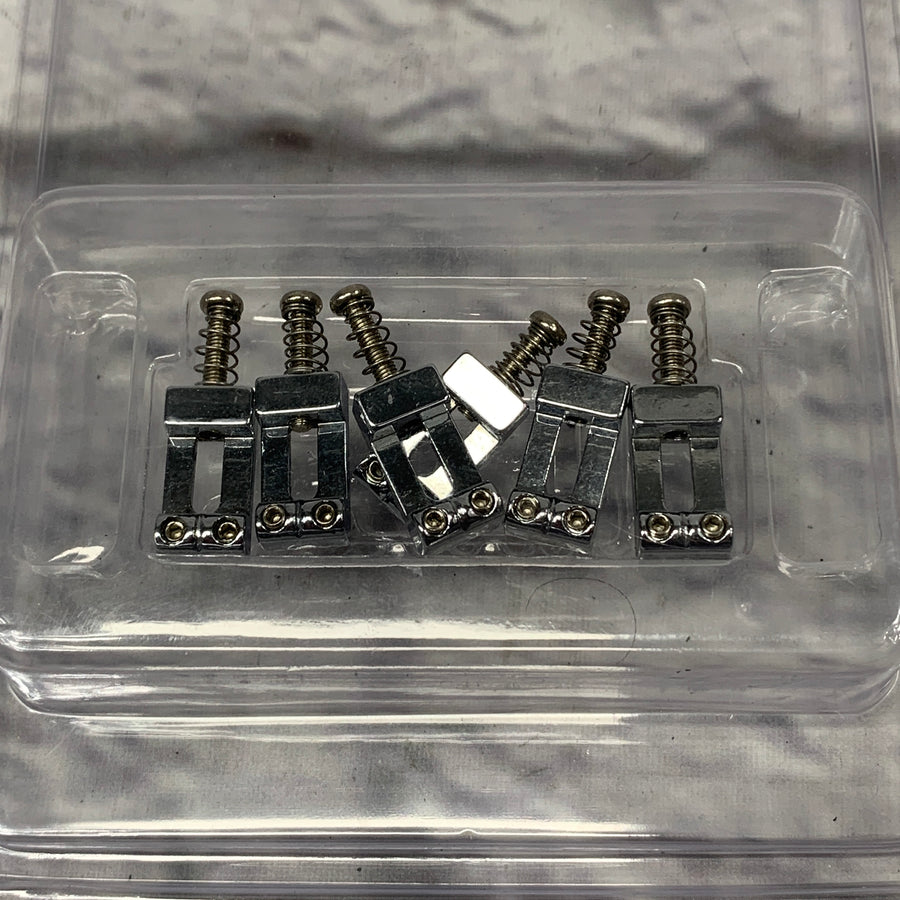 Modern Strat Style Chrome Saddles