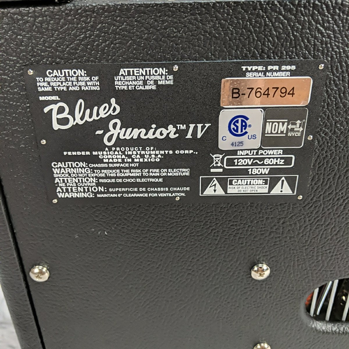 Fender Blues Junior Guitar Combo Amp