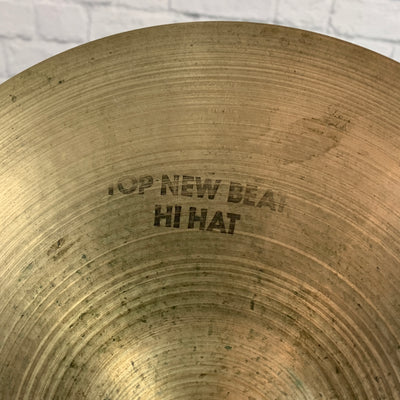 Zildjian 14" New Beat Hi Hats Pair Hollow Logo Stamp 70s 80s
