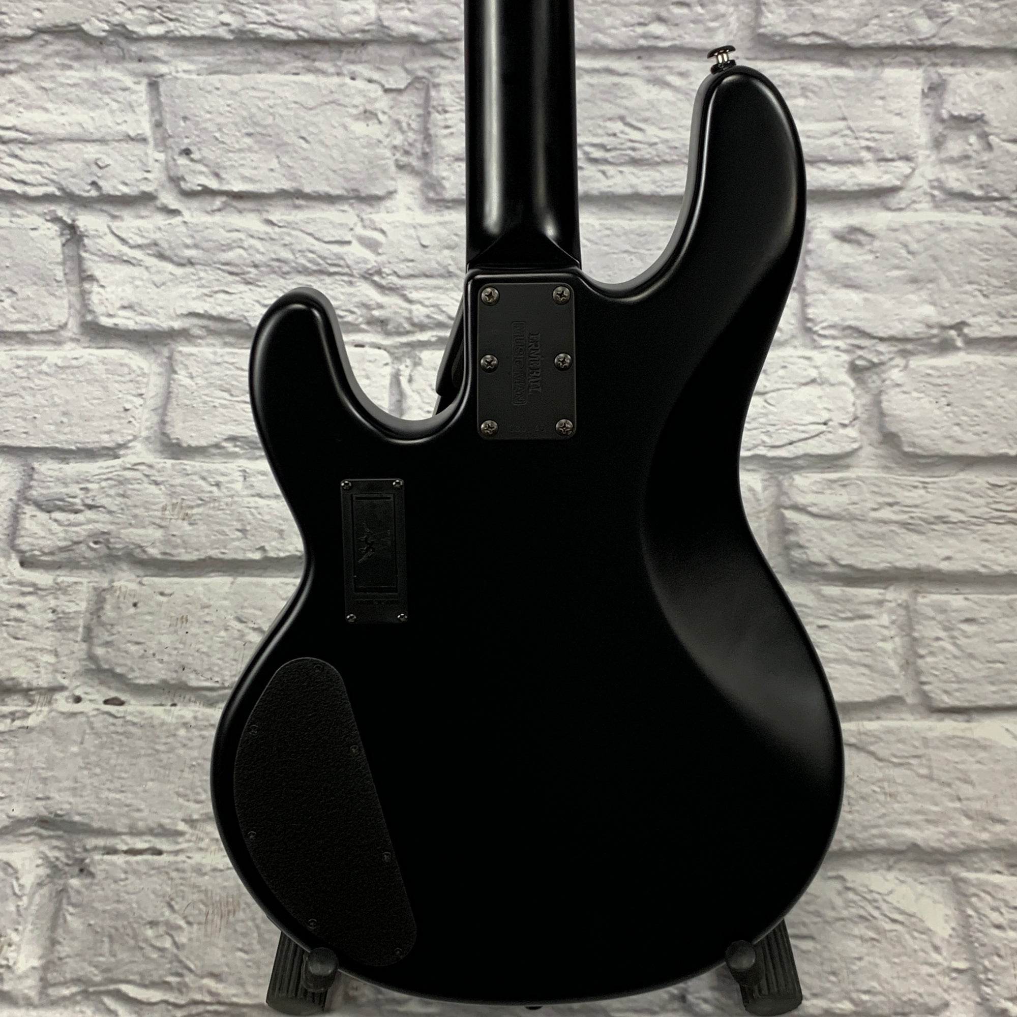 Ernie Ball Music Man StingRay HH Stealth Black 4 String Bass Ernie Ball Music Man StingRay HH Stealth Black 4 String Bass