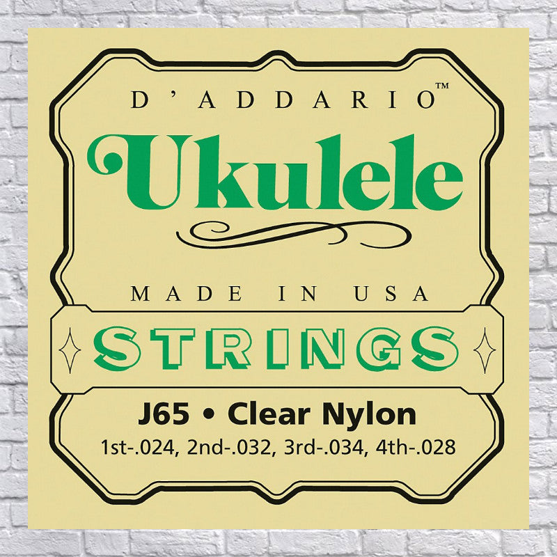 D'Addario Clear Nylon 24-28 Ukulele Strings