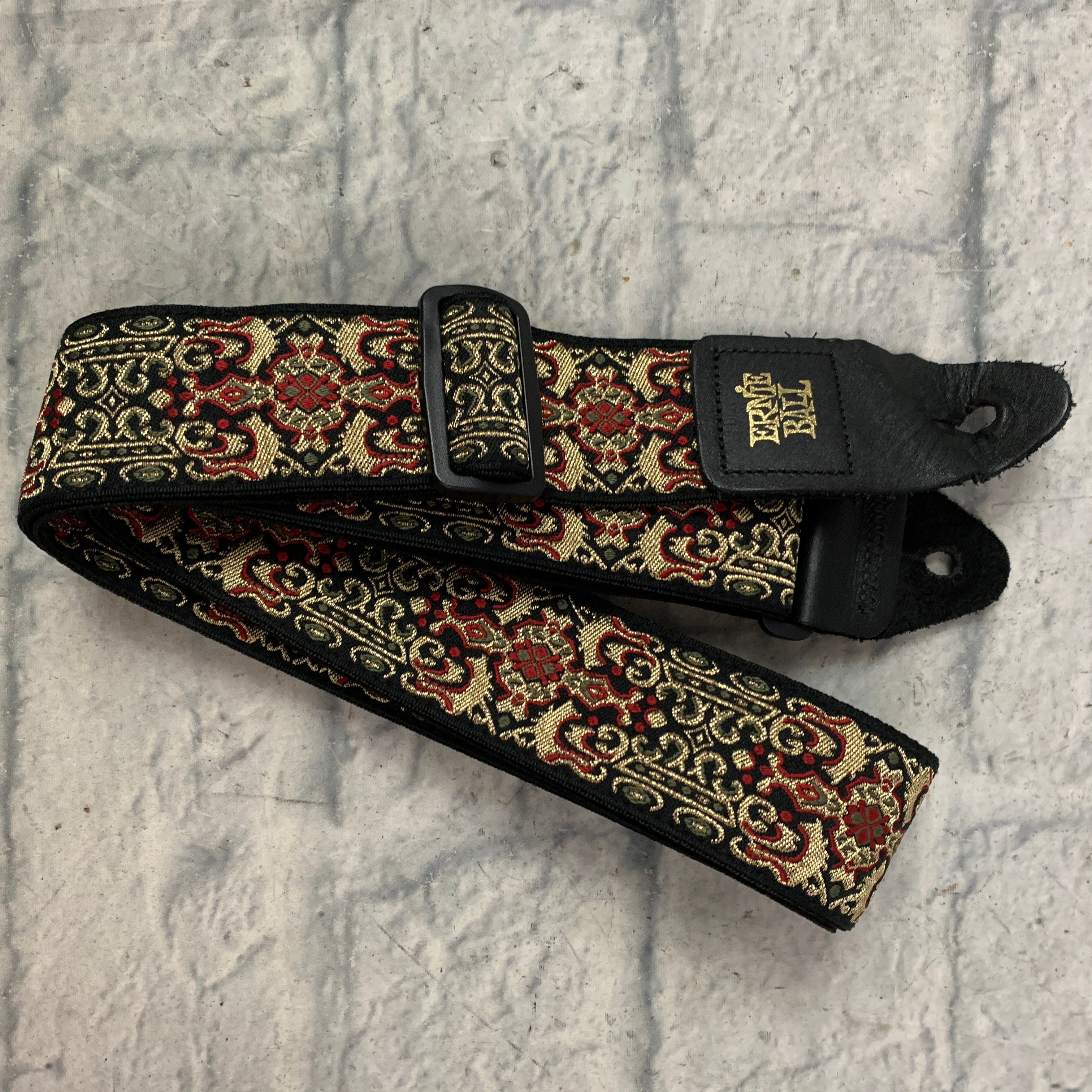Ernie Ball Guitar Strap Jacquard Persian Gold - Evolution Music Ernie Ball Guitar Strap Jacquard Persian Gold - Evolution Music