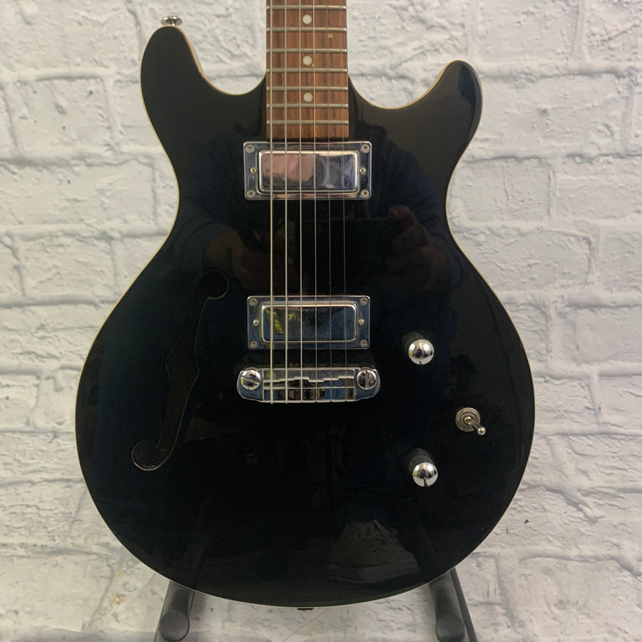 Daisy Rock DR6302 Stardust Retro-H Semi Hollow Electric Guitar - Black