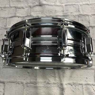 Pearl 14 x 5 Chrome Over Steel Snare Drum Vintage 1970s