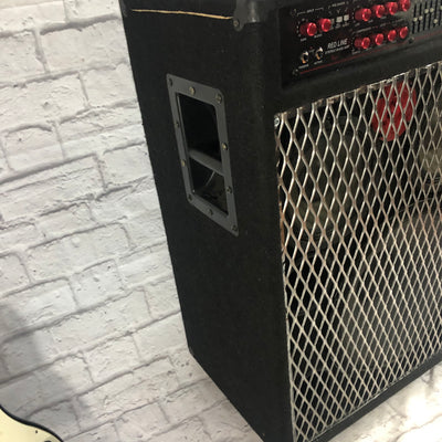 Carvin RL1000 R1015 Cyclops Red Line Bass Amp
