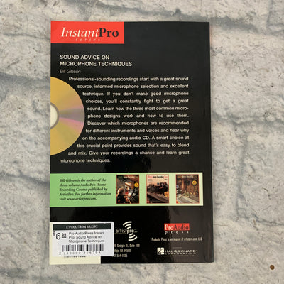 Pro Audio Press Instant Pro: Sound Advice on Microphone Techniques Book & CD