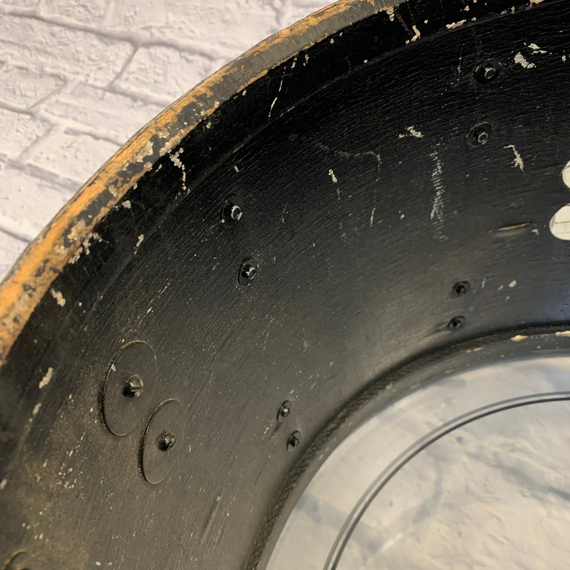 1960s Ludwig 22" Bass Drum w/ Tom Mount Black Oyster Pearl