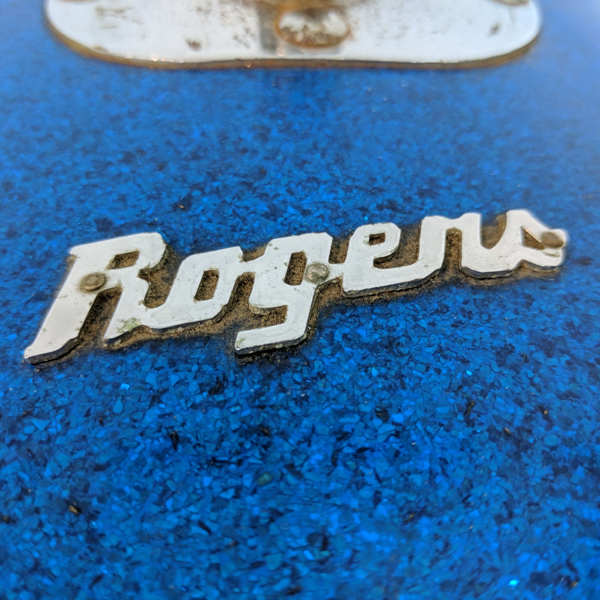Rogers Holiday Blue Sparkle Bass Drum 14x20
