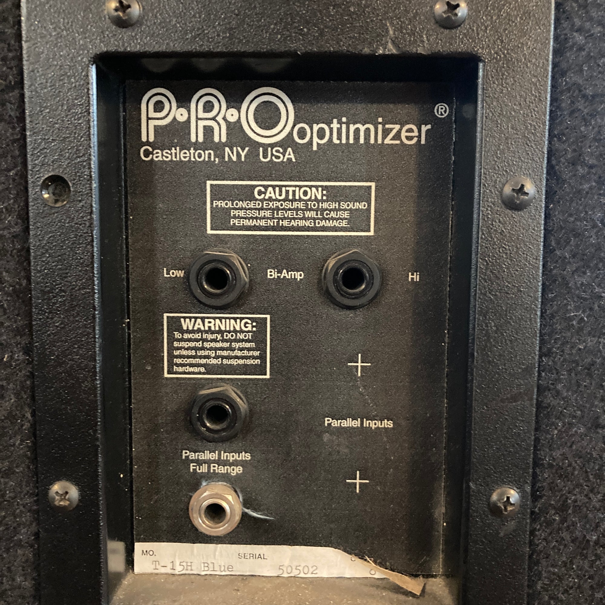 PRO Optimizer T15H 8 Ohm Passive PA Pair