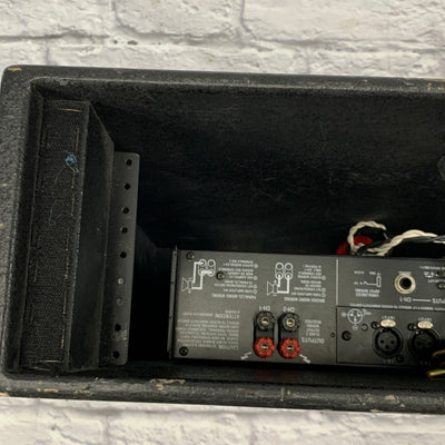 Crown Macro-Tech 1200 2-Channel Power Amplifier w/ Custom Connector Panel & Rack Case