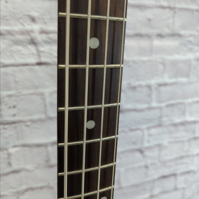 Sterling by Music Man Sting Ray Ray34 HH 4 String Bass Guitar Burl Top Trans Black Satin