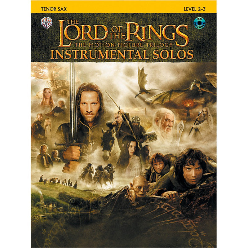 Alfred The Lord of the Rings Instrumental Solos Tenor Sax Book & CD