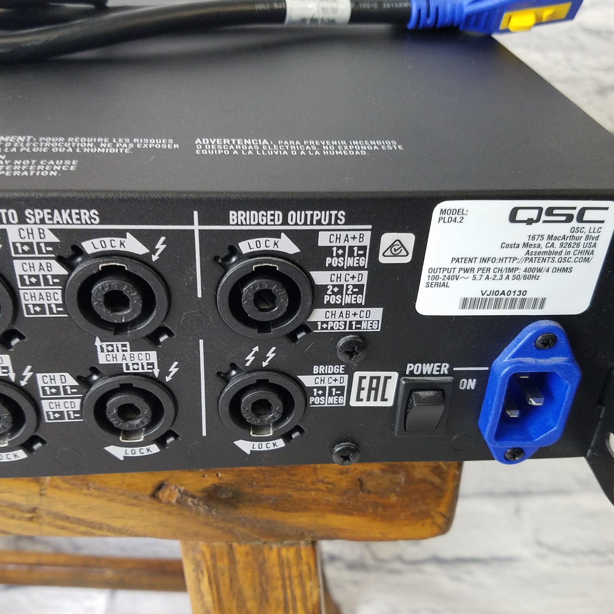 QSC PLD4.2 Power Amp with 4 Inputs/Outputs Like New - Evolution Music
