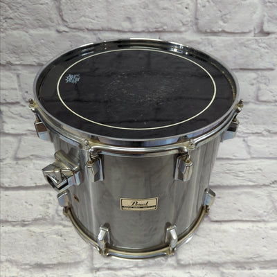 Pearl Maple Shell Made in USA 15x14 Tom Brushed Silver Metallic - Late 80s Early 90s