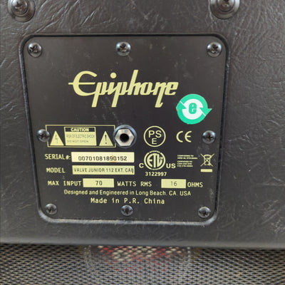 Epiphone Valve Junior 112 Cab