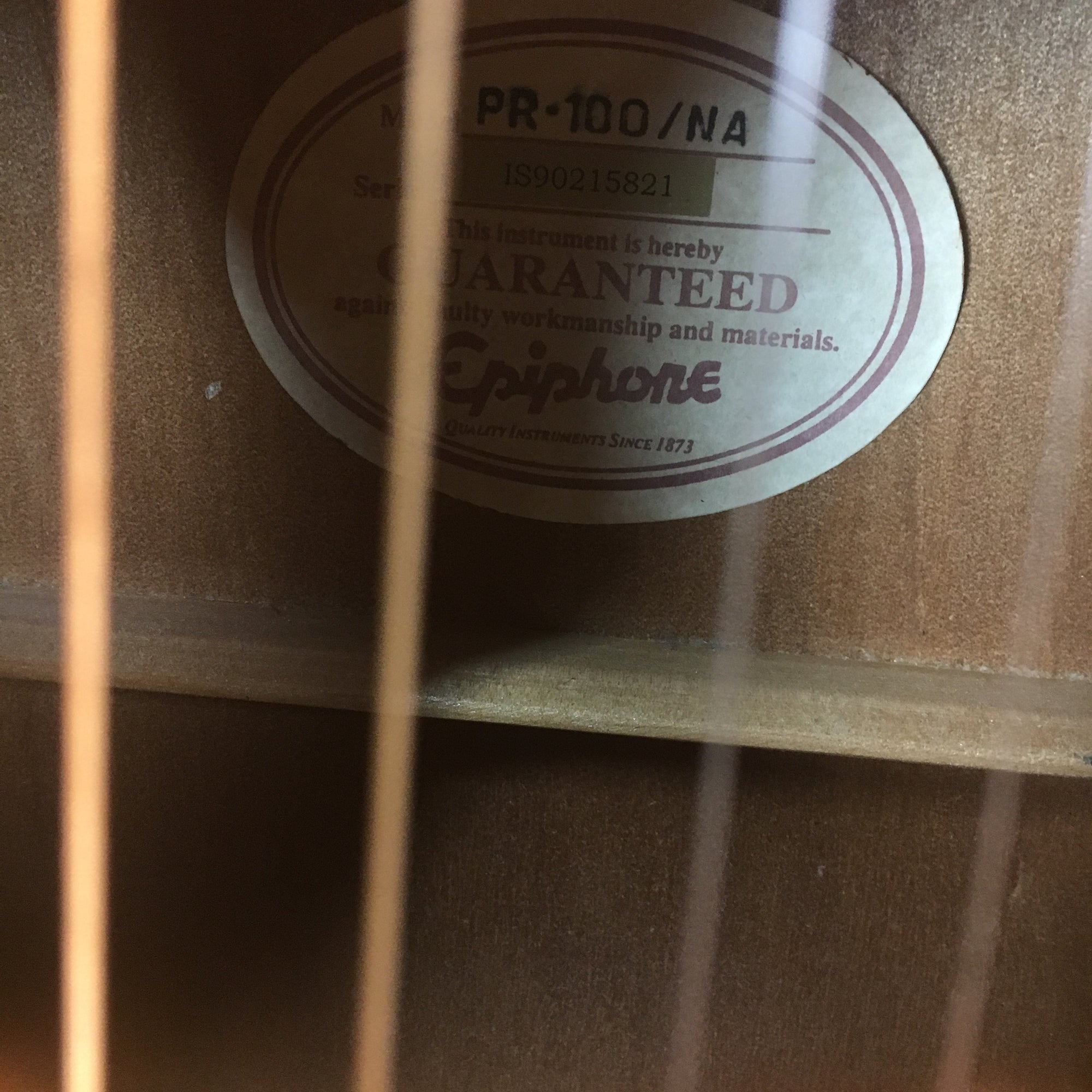 Epiphone Gibson PR-100 Acoustic w/ Soft case