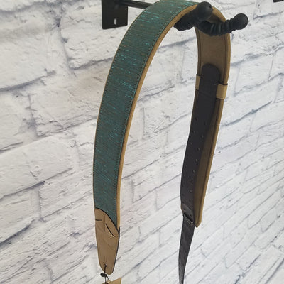 Right On Straps Guitar Strap Teal/Tan