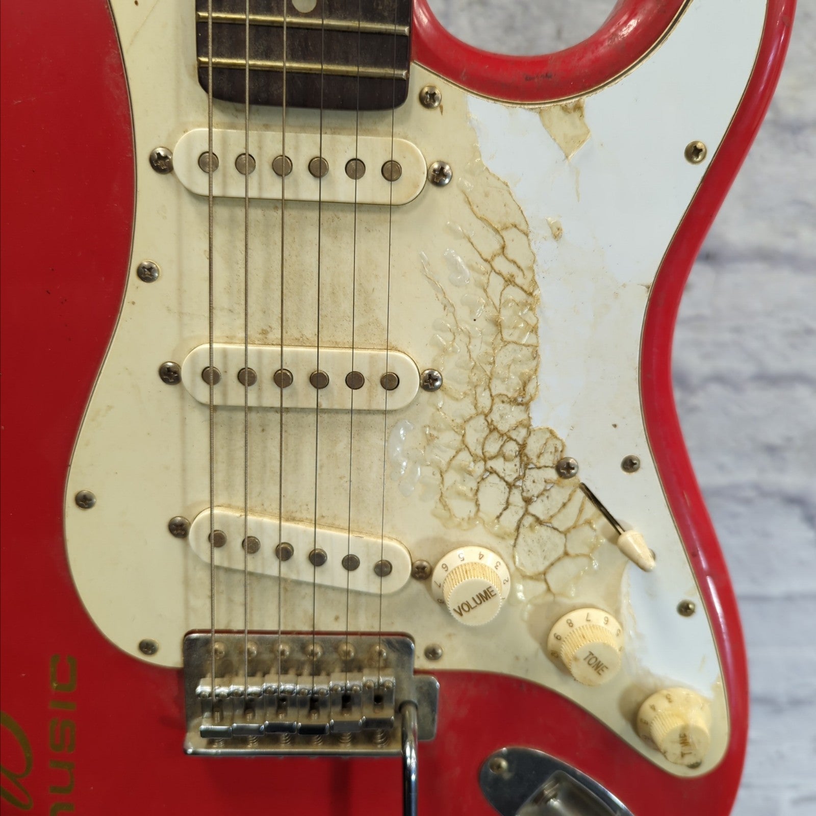 Aria Budweiser Stratocaster Style Electric Guitar