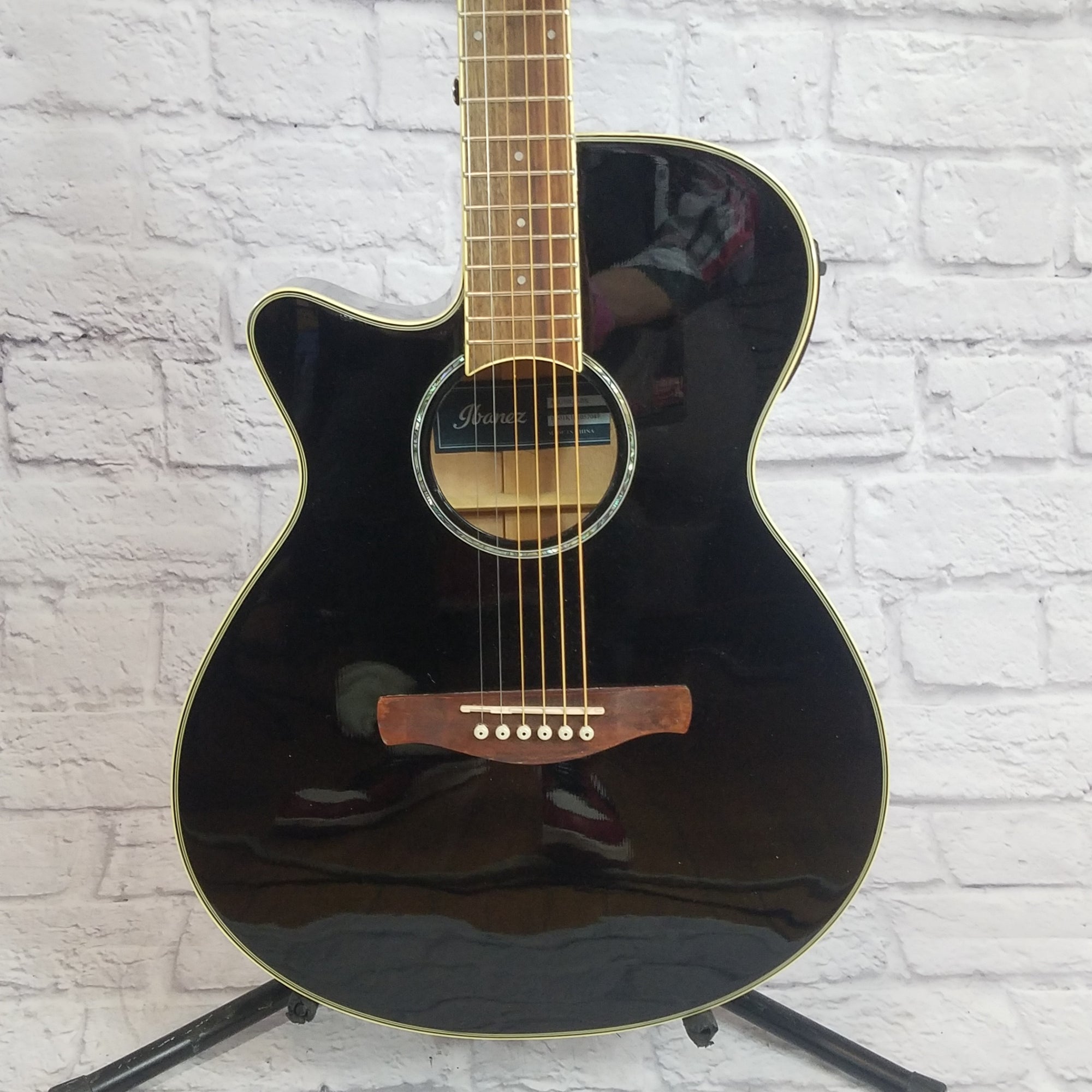 Ibanez AEG10LIIBK Left Handed Acoustic Electric Guitar - Black