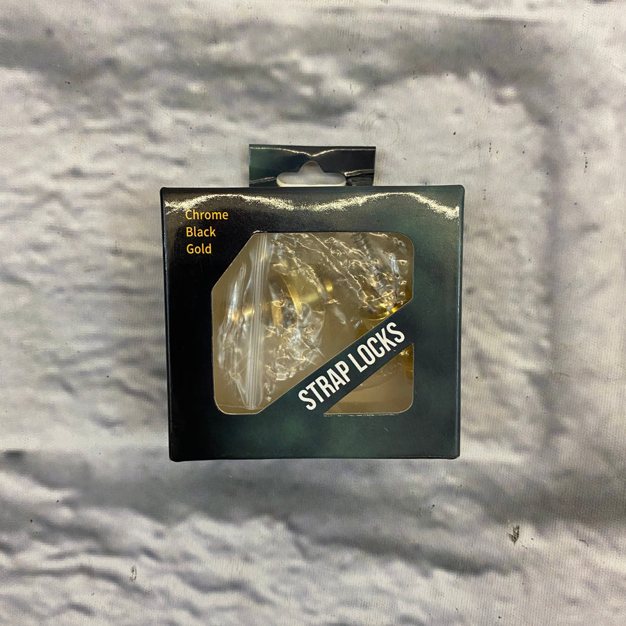 Stadium Pair of Guitar Strap Locks - Gold