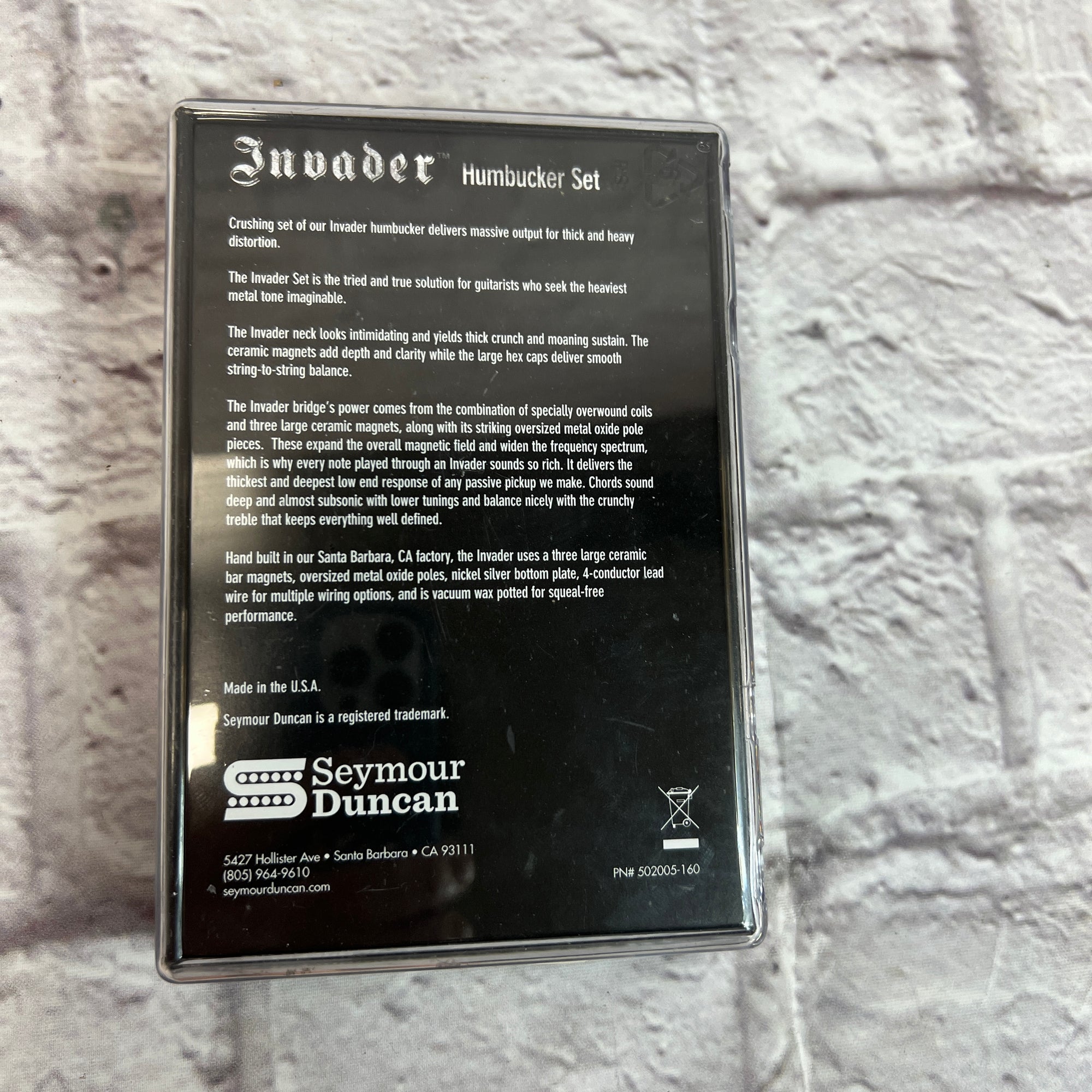 Seymour Duncan Invader humbucker Pickup Set