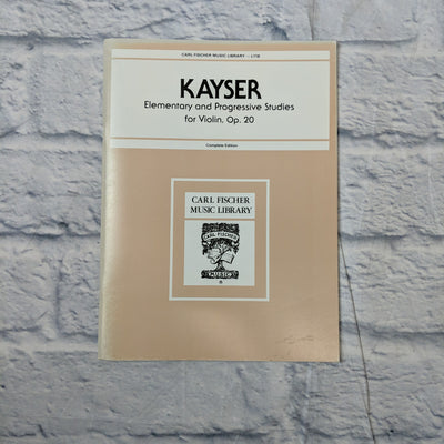 Kayser, Heinrich Ernst - 36 Elementary And Progressive Studies, Op 20 (complete)