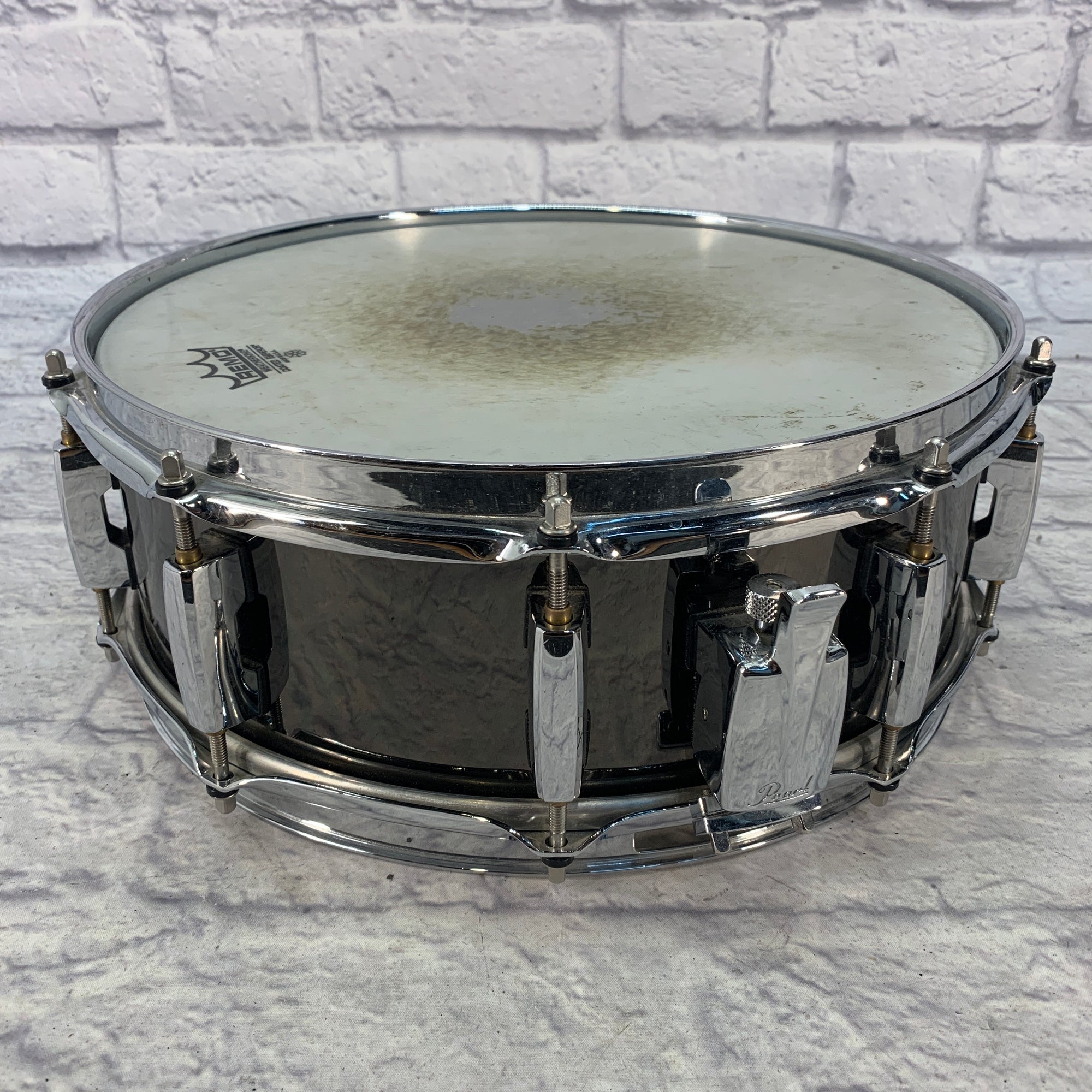 Pearl 14x5 Chad Smith Signature Series Black Nickel Plated Steel Shell