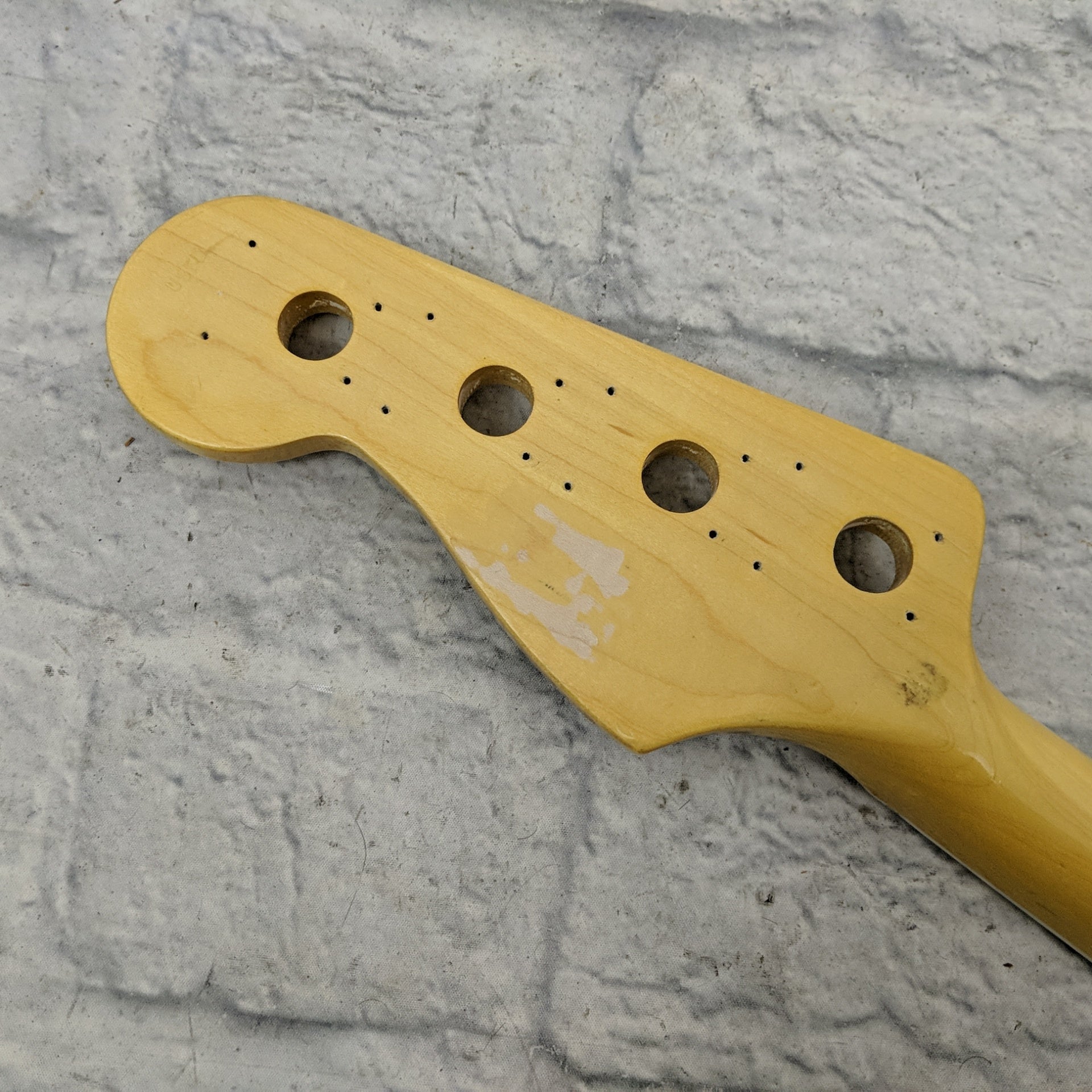 Unknown 4 String Bass Neck with flower decal