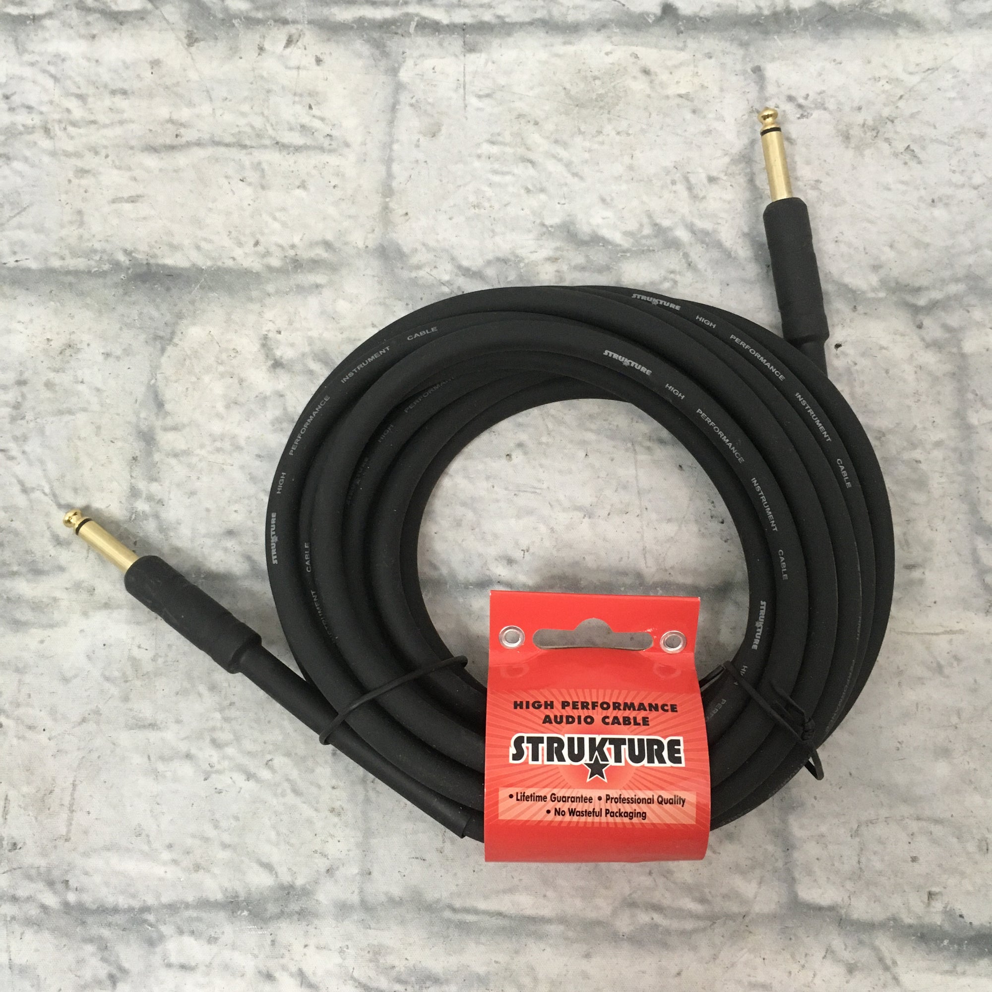 Strukture RH186 18.6ft Instrument Cable Black