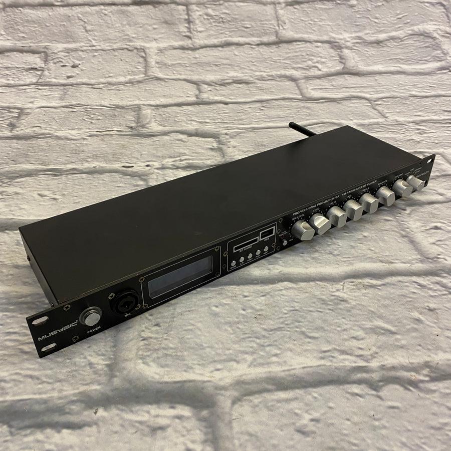 Musysic MU-PRE2H FM Radio/MP3/ BT Player Preamp