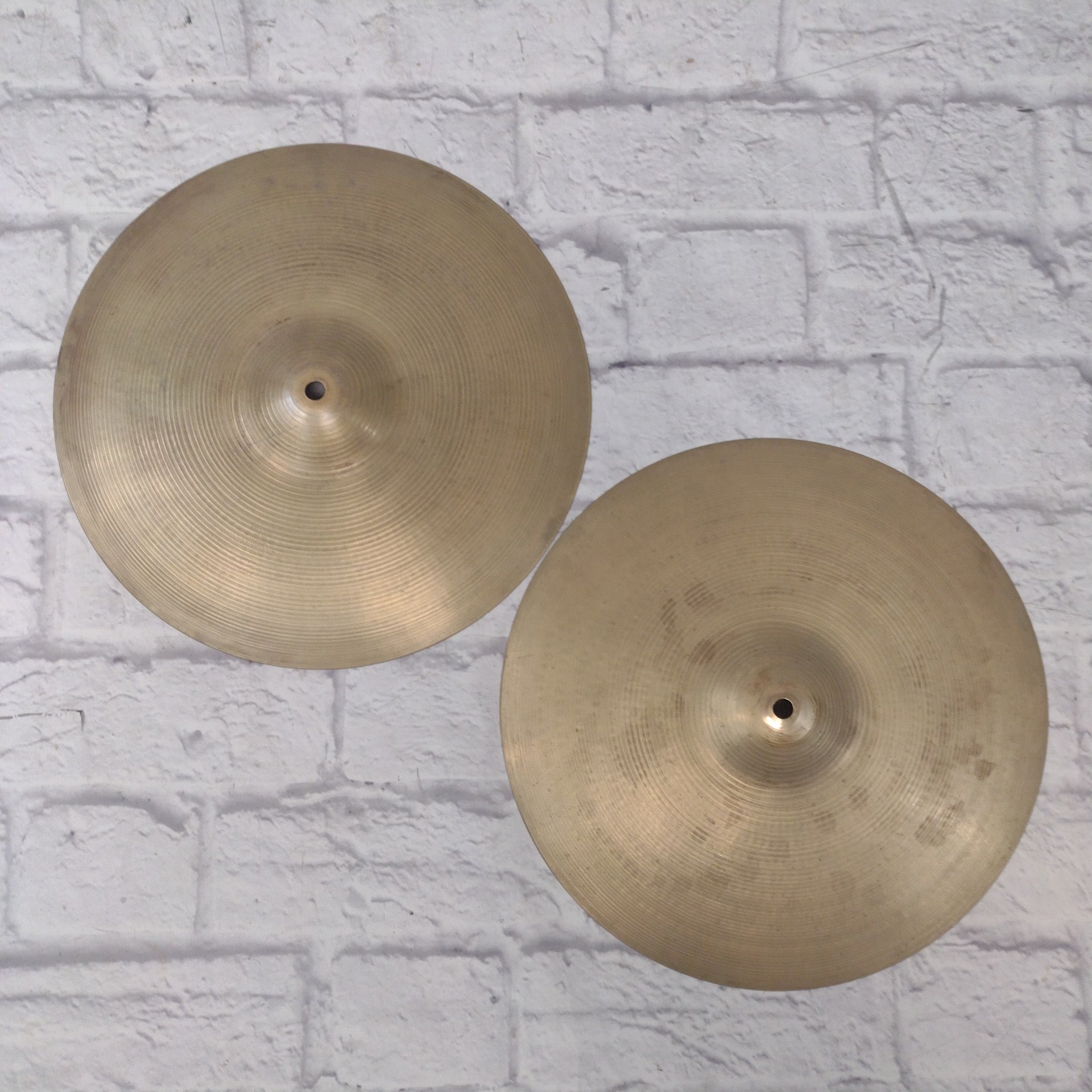 Zildjian Vintage 14 Hi Hat Cymbal Pair Late 60s