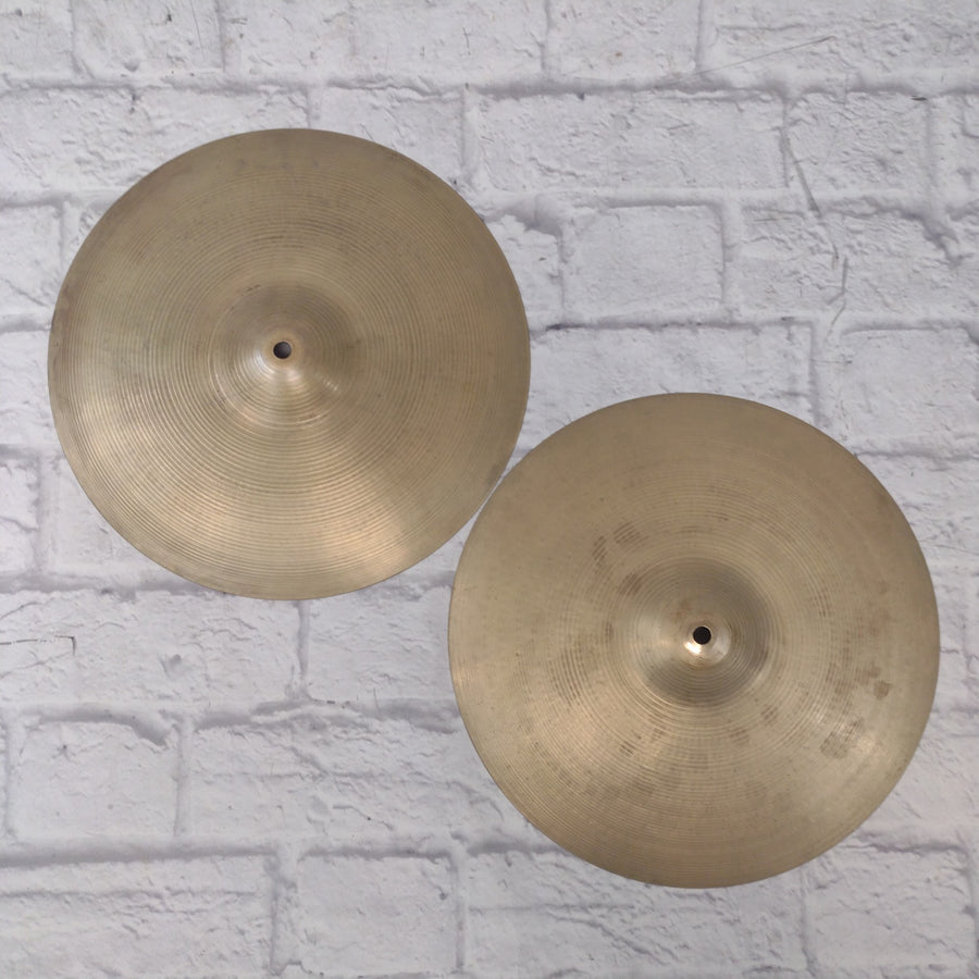 Zildjian Vintage 14 Hi Hat Cymbal Pair Late 60s