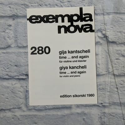 Exempla  Nova 280 Giya Kancheli time and time again for violin and piano 1980