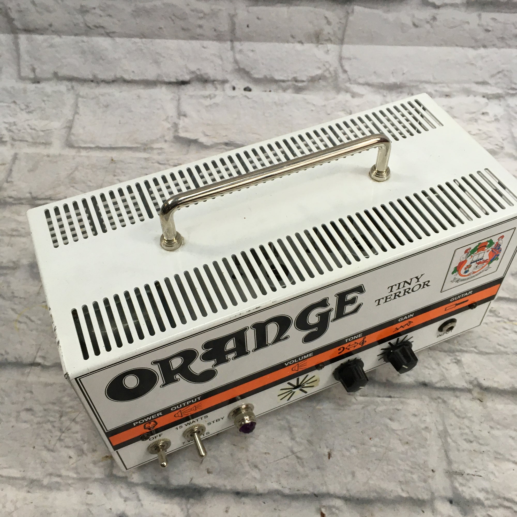 Orange Tiny Terror 15-Watt Tube Head MODIFIED