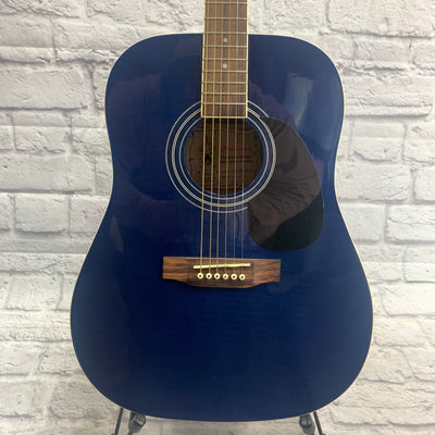 Palmer Dreadnaught Acoustic Guitar Blue