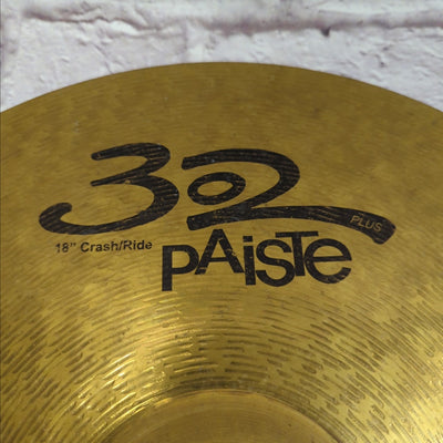Paiste 302 Plus 18 Crash Ride Cymbal