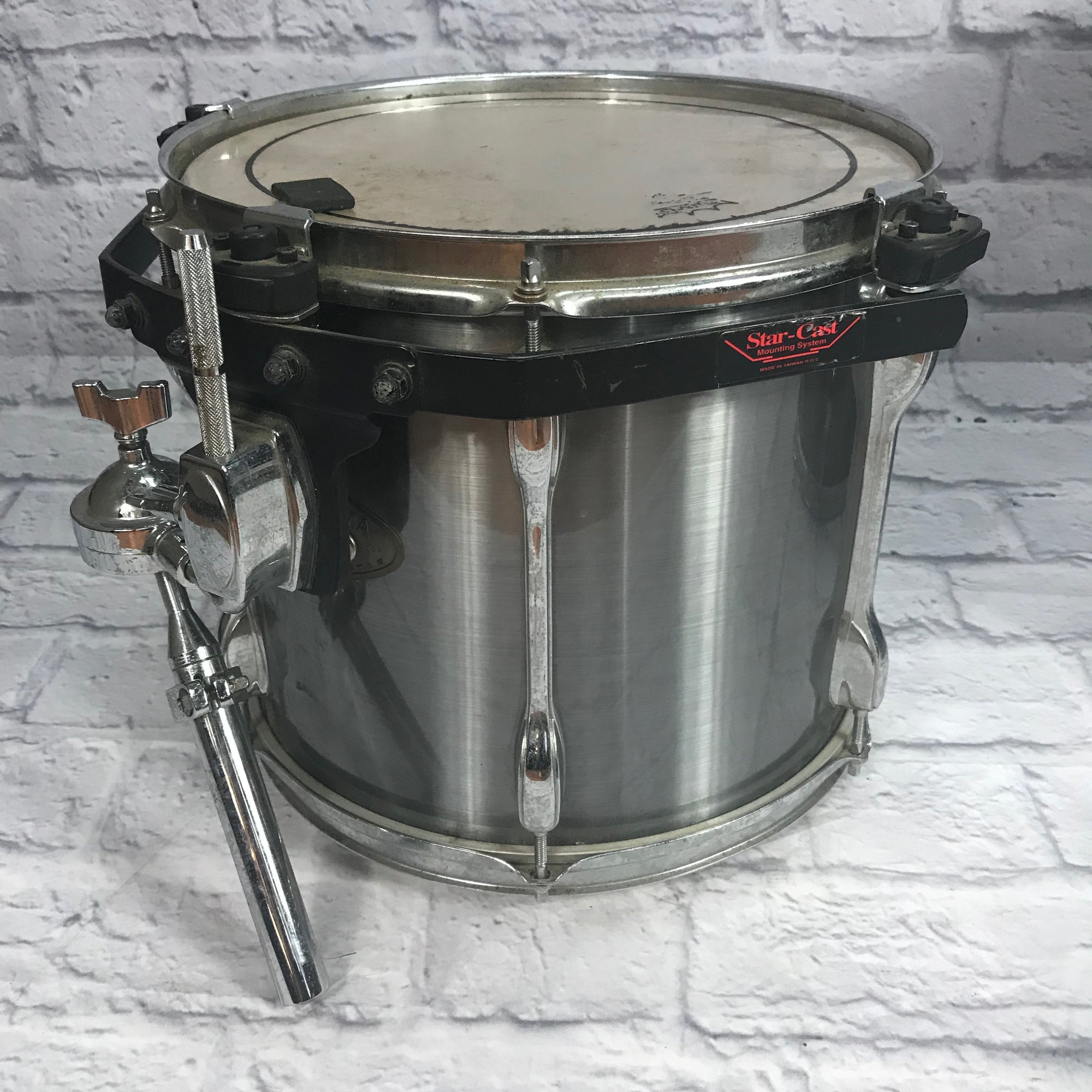 ** Tama Rockstar 5pc Drum Set Made in Japan Brushed Metal