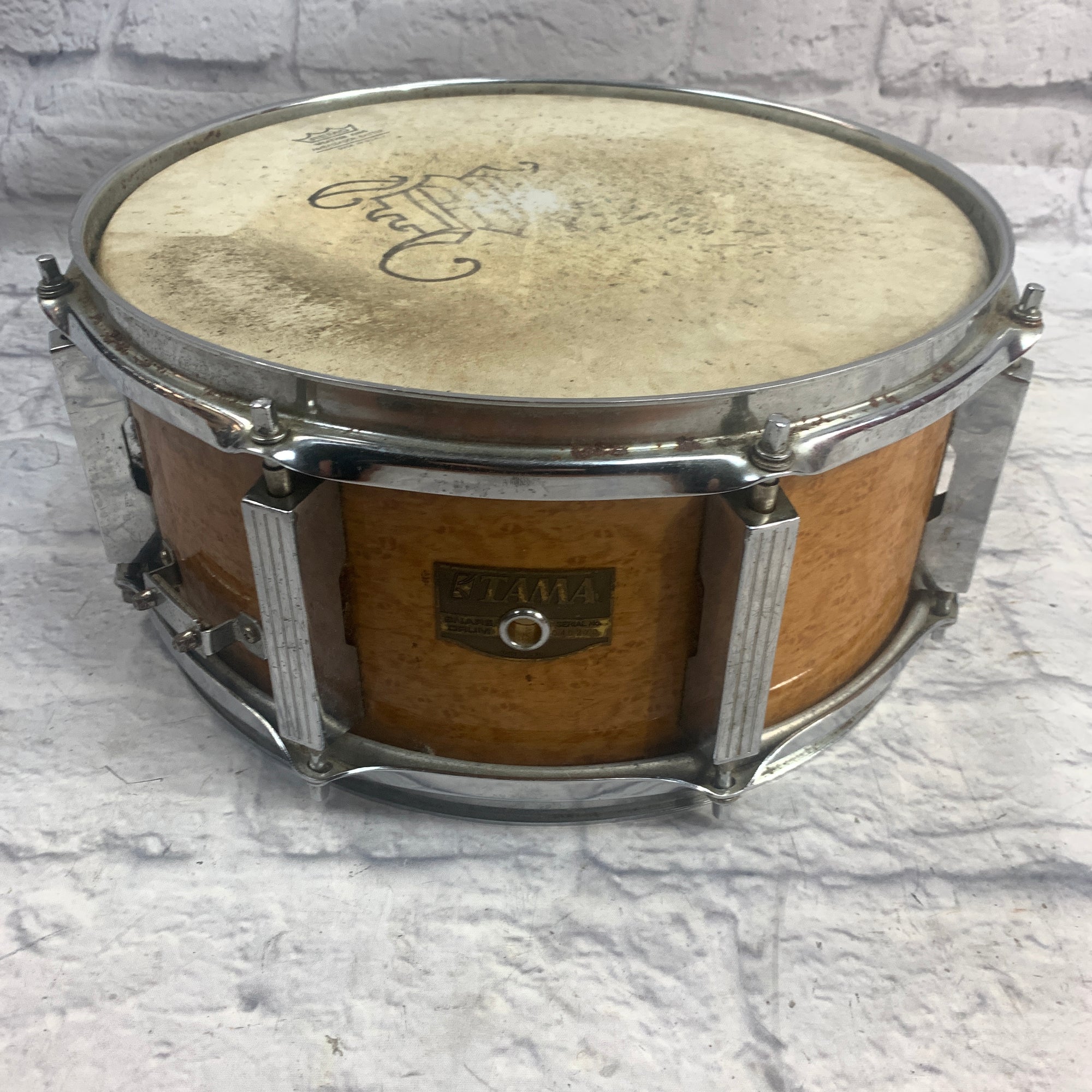 Tama Artwood Soprano Gravure Amber 13 x 6.5 Japanese Snare Drum