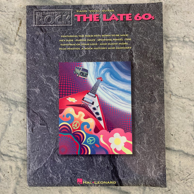 Hal Leonard The History of Rock: The Late 60s Piano/Vocal/Guitar Book