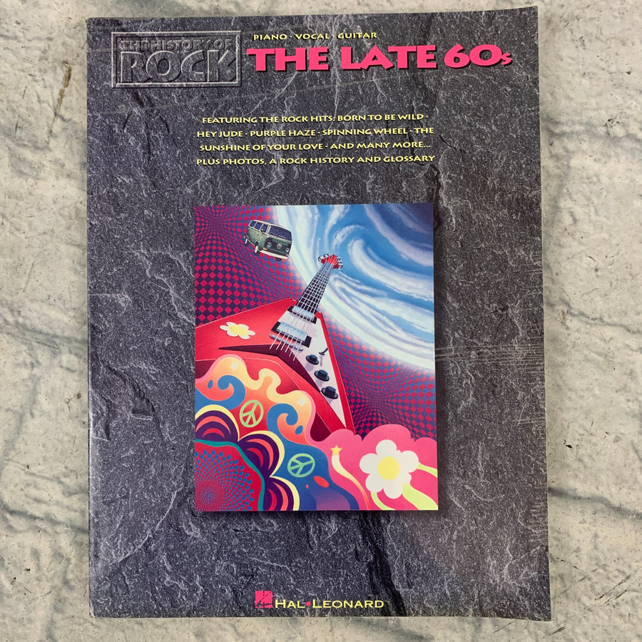 Hal Leonard The History of Rock: The Late 60s Piano/Vocal/Guitar Book