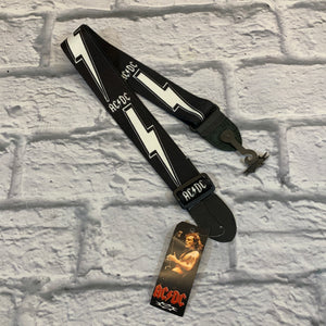 Perri's Leathers AC/DC Lightning Bolt 2" Polyester Guitar Strap