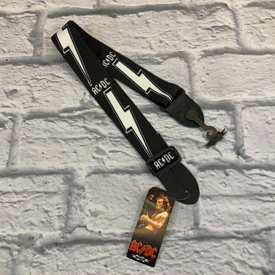 Perri's Leathers AC/DC Lightning Bolt 2" Polyester Guitar Strap