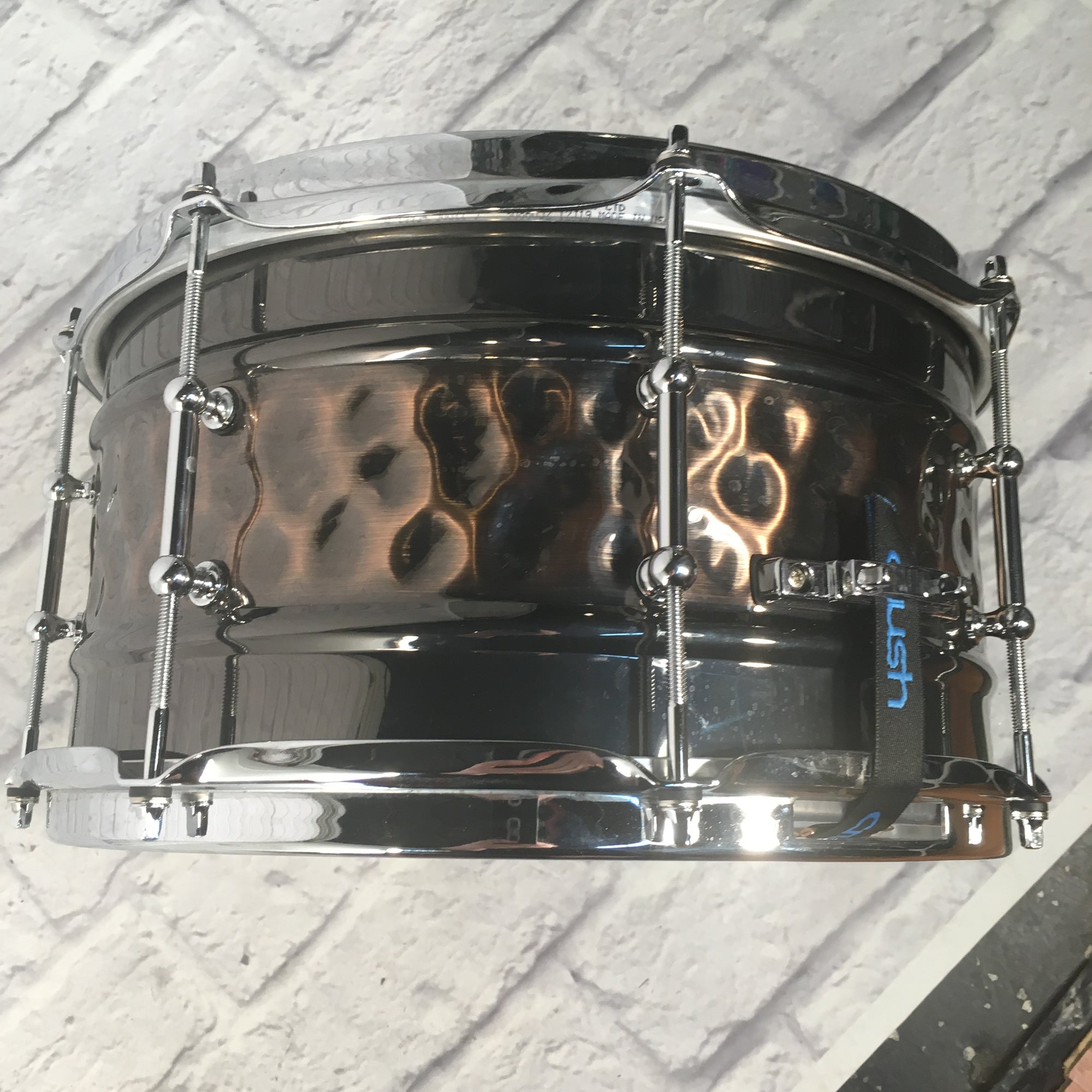 Crush 13x7 Hand Hammered Hybrid Brass/Nickel Snare Drum