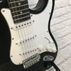 Pyle Pro Strat Style SSS Black Electric Guitar