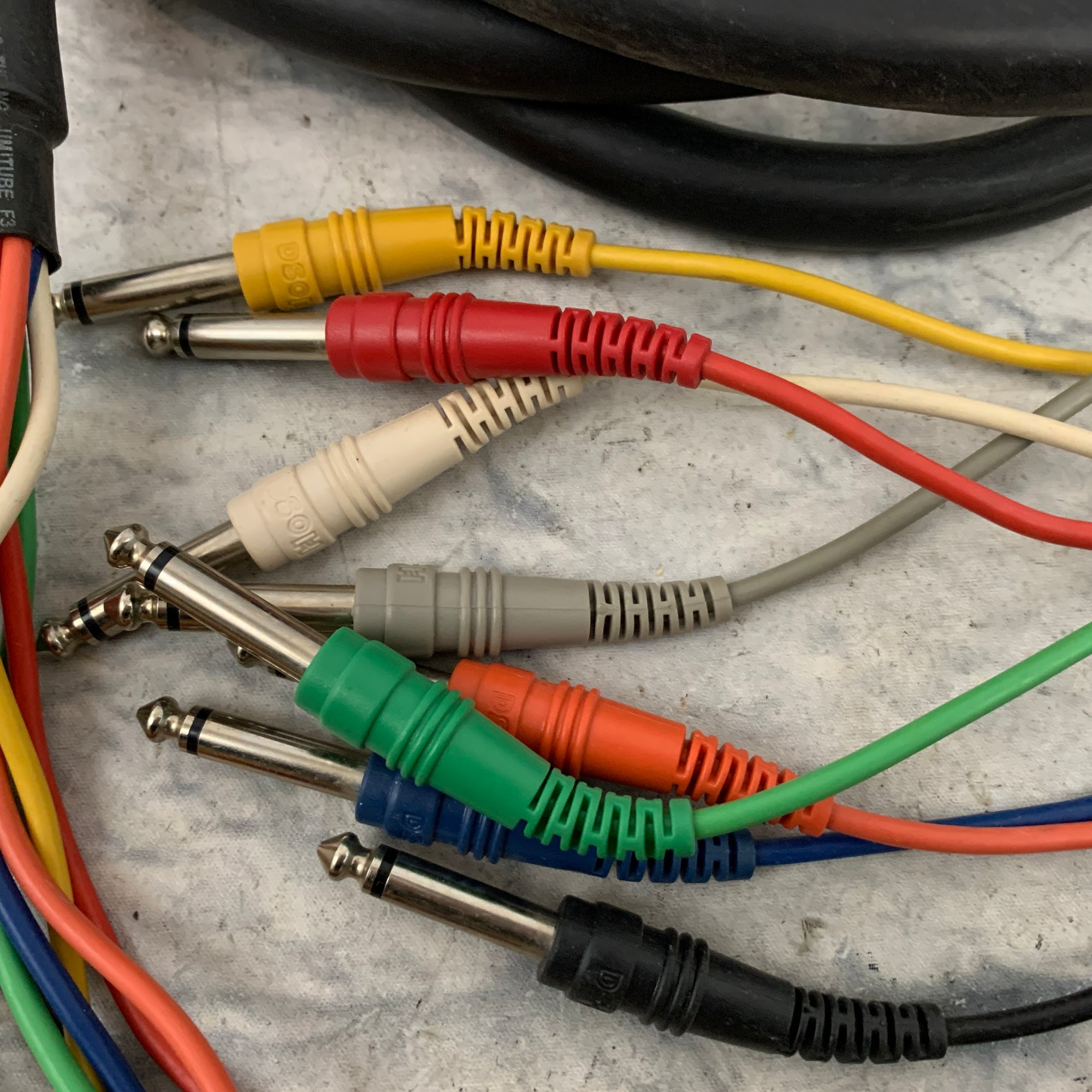 Hosa CPP-802 2m 6.6ft 8-Channel Unbalanced Audio Snake Cable Mono Male 1/4" TS