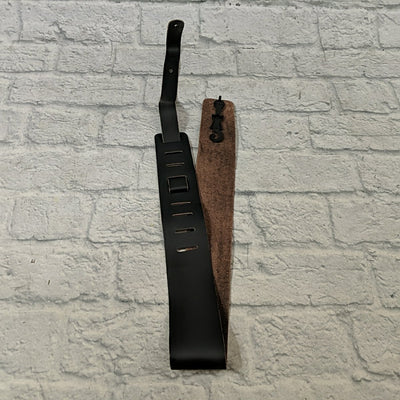 Levy's M1-BLK Genuine Leather 2.5" Guitar Strap