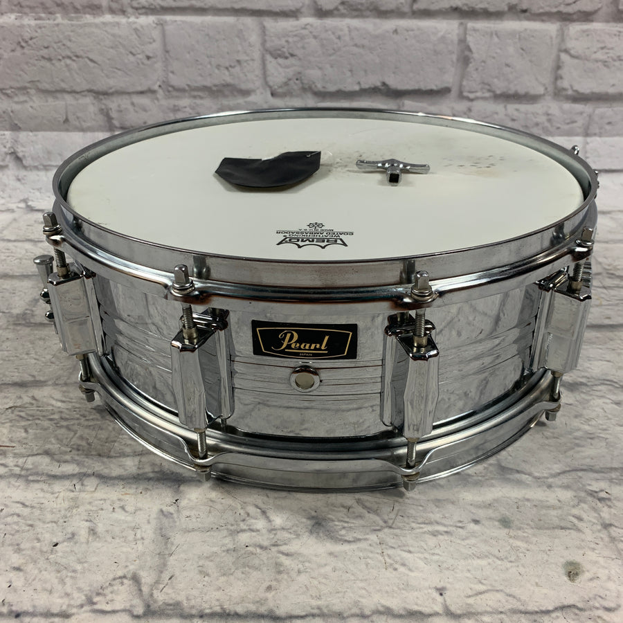Pearl Japan Chrome Over Brass 10 Lug Snare Drum