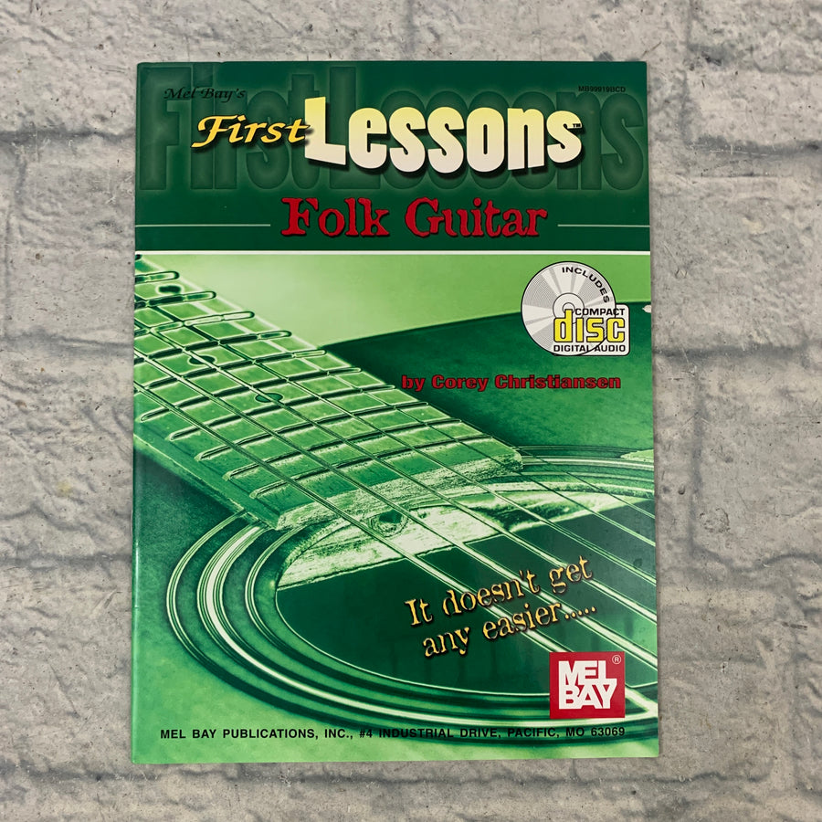Mel Bay First Lessons: Folk Guitar Book with CD