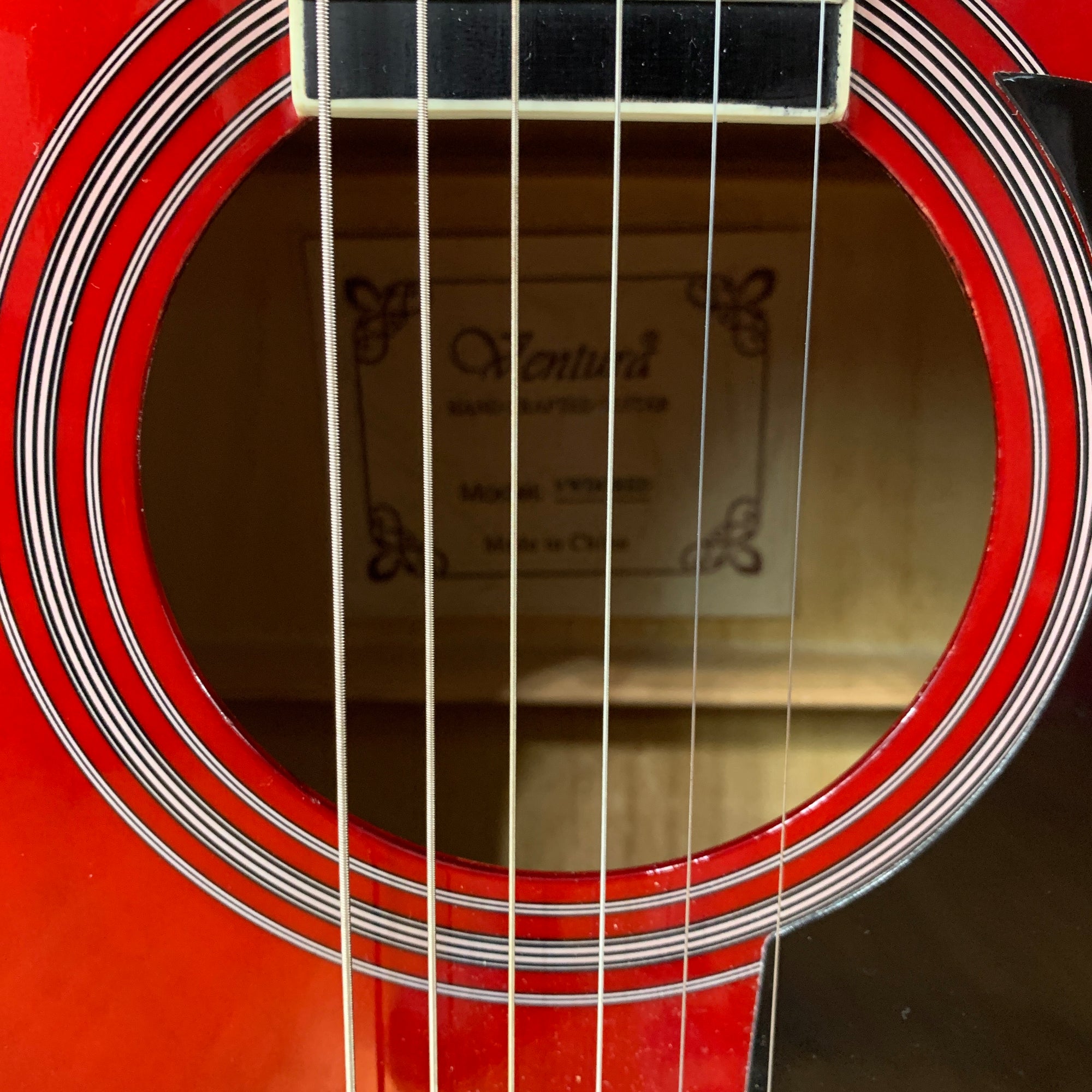 Ventura VWDO Red Acoustic Guitar
