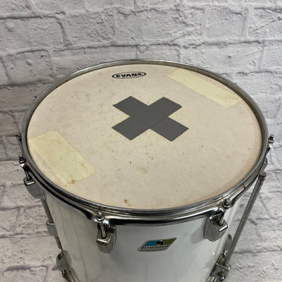 Ludwig Blue and Olive 16x16" Floor Tom - White